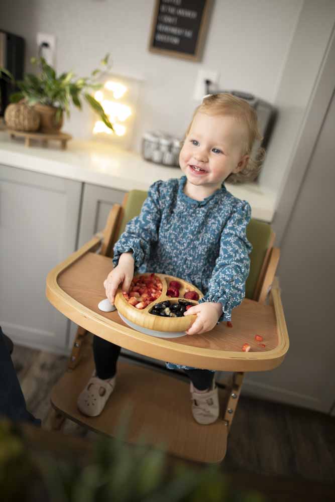 Suction Plates for Babies - Octopod Bamboo Round Plate
