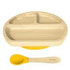 Kids Plates - Bamboo Suction Plate (Triangle) - Octopod