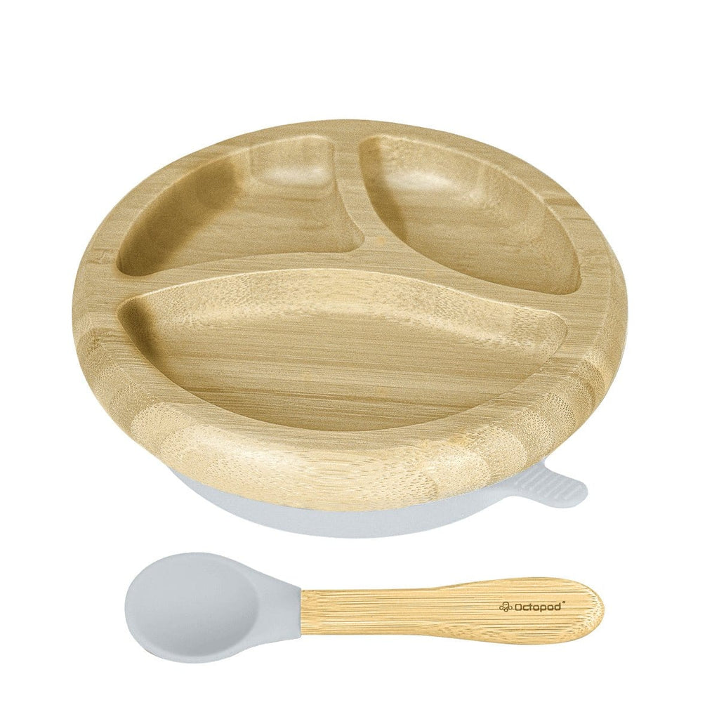 Suction Plates for Babies - Octopod Bamboo Round Plate