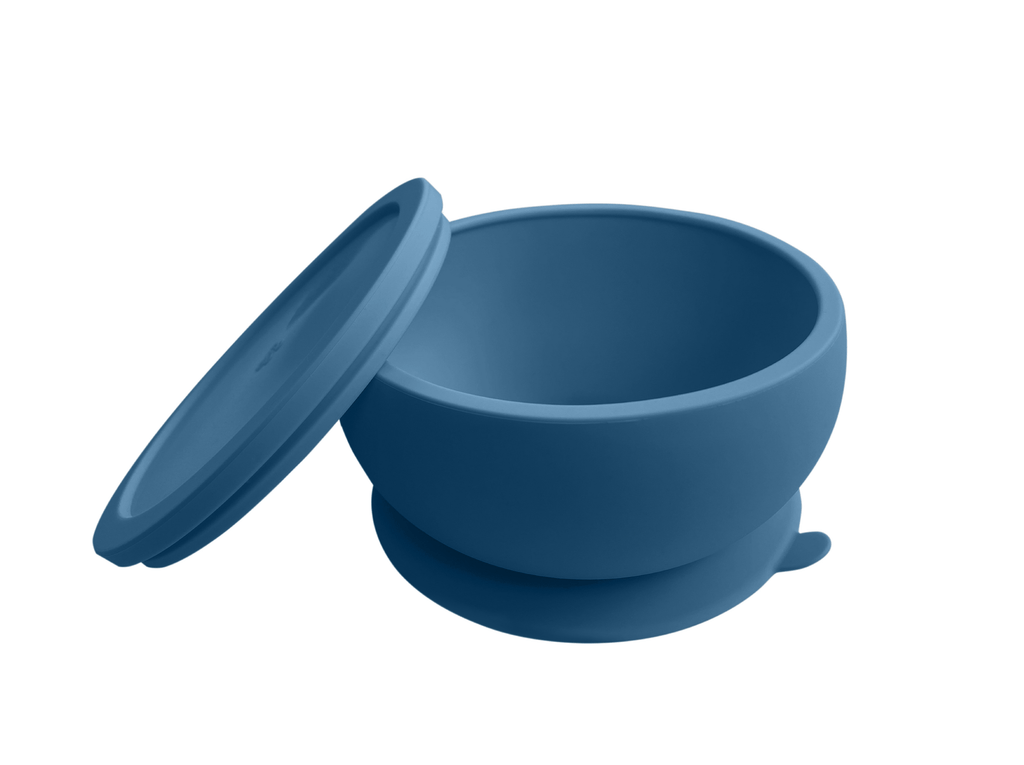 Toddler Plates - Suction Silicone Bowl with Lid - Octopod