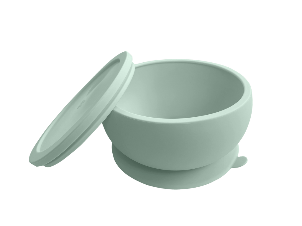 Toddler Plates - Suction Silicone Bowl with Lid - Octopod