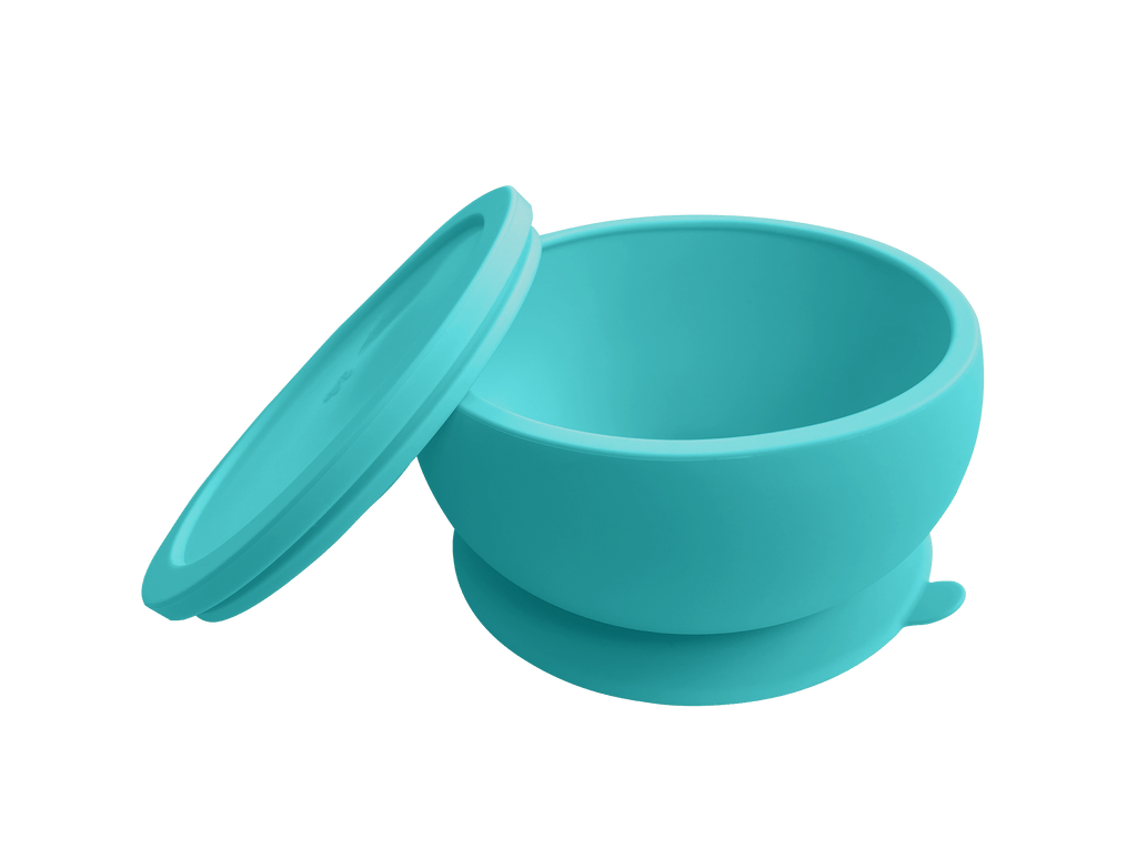 Toddler Plates - Suction Silicone Bowl with Lid - Octopod