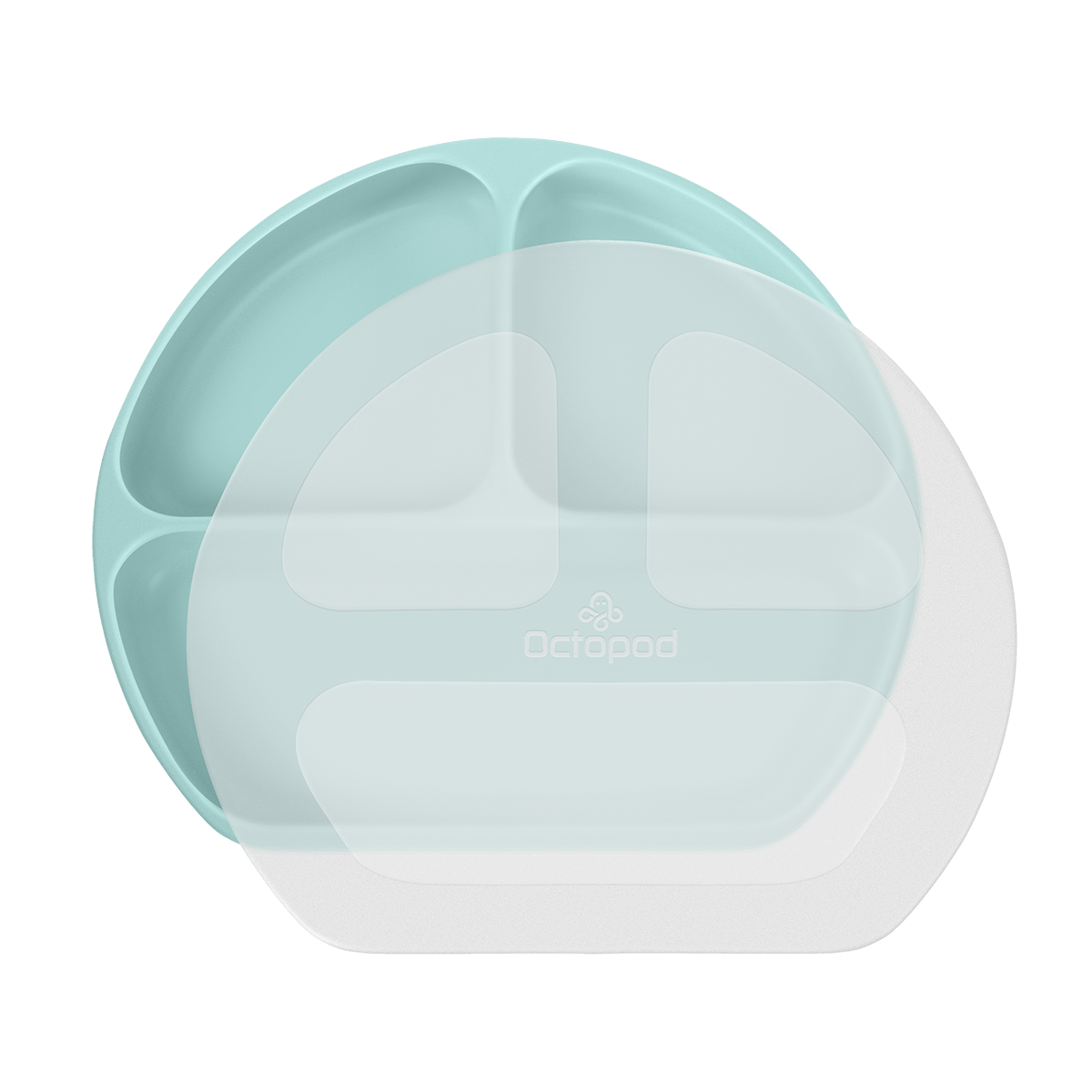 Octopod® Silicone Suction Triangle Plate - Lids